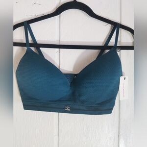 NWT!! LUCKY BRAND, Teal Wireless Bra. Size 36C